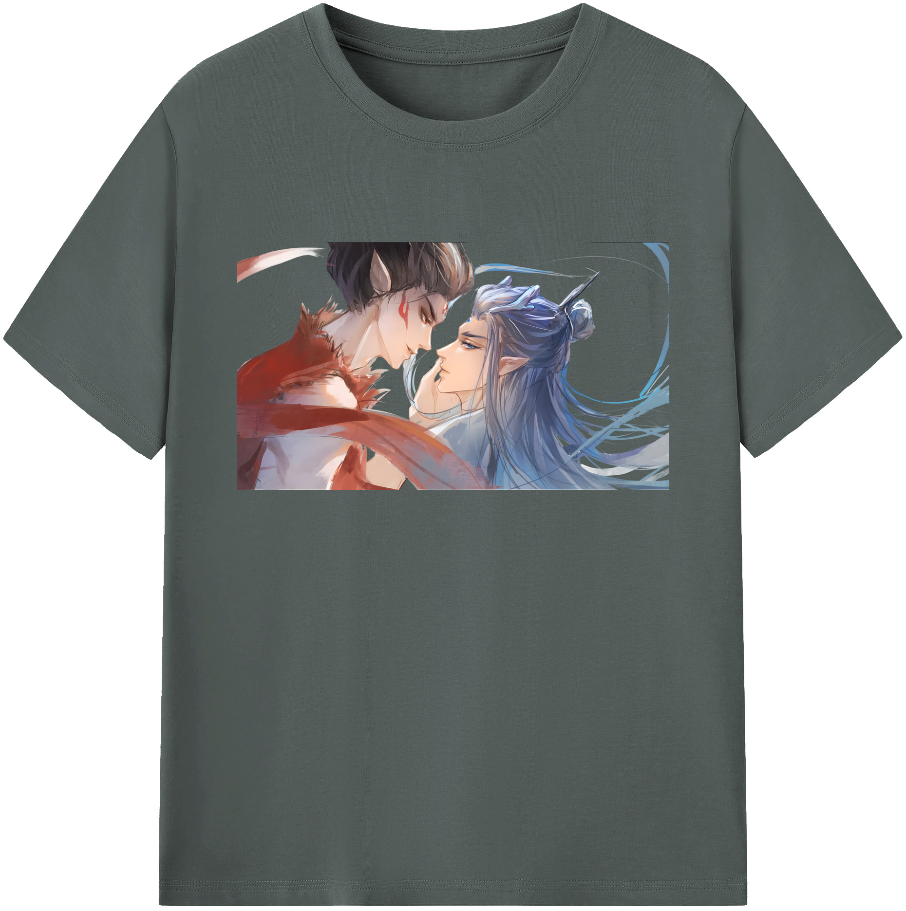 （画像用） Ne Zha 2 ナタ 魔童の大暴れ 綿100％ メンズ半袖Tシャツ｜肌触りやわらか＆通気性